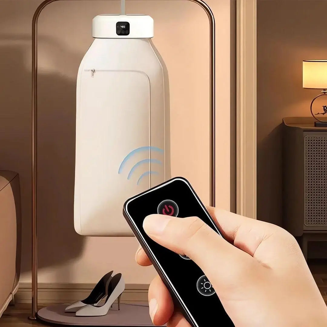 مجفف ملابس قابل للطي مع ريموت