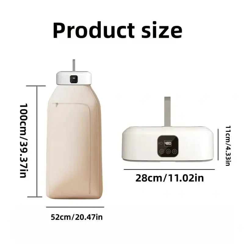 مجفف ملابس قابل للطي مع ريموت